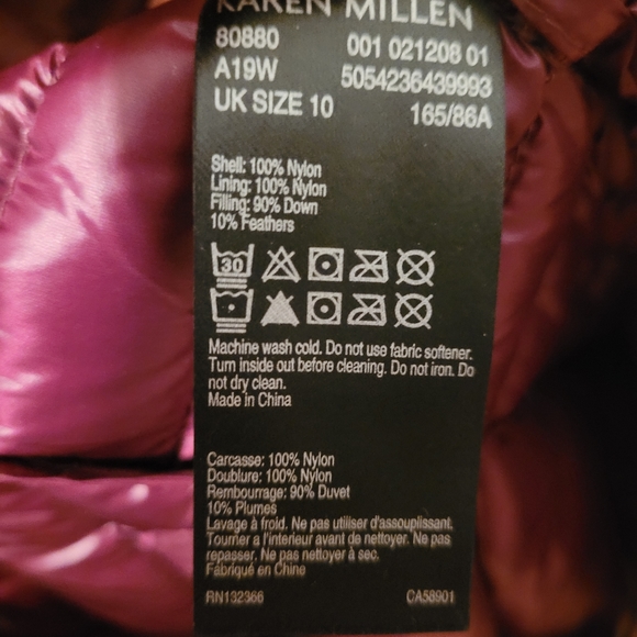 Karen Millen Black Feather Down Puffer Jacket - Picture 8 of 9